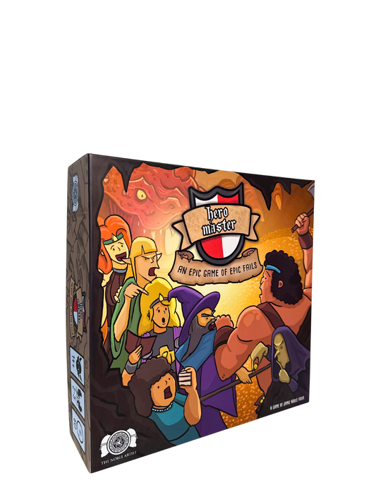 Hero Master: An Epic Game of Epic Fails Kickstarter Edition + Cloth Map + Playmats